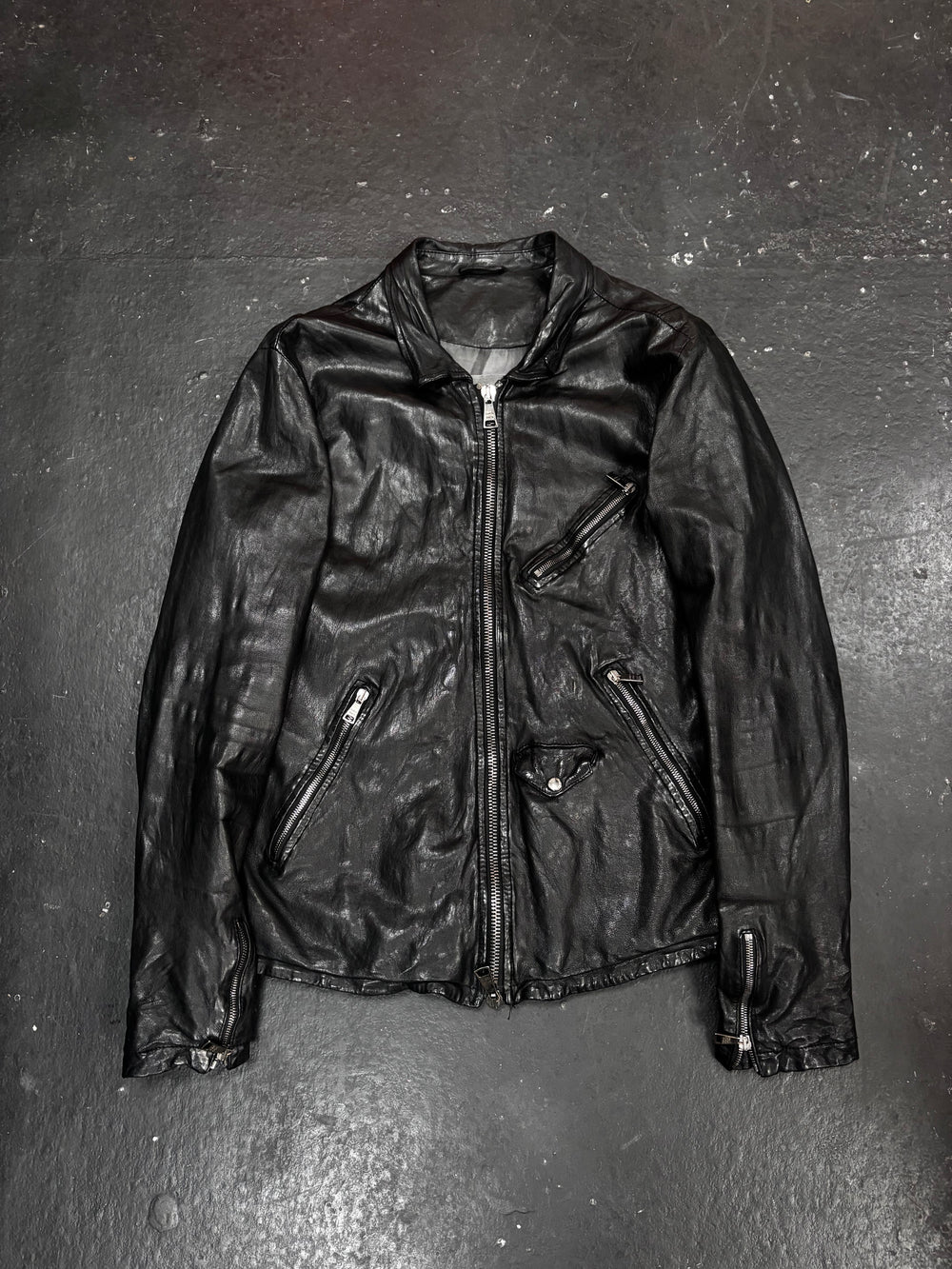 Giorgio Brato Tight Fit Leather Jacket (L)