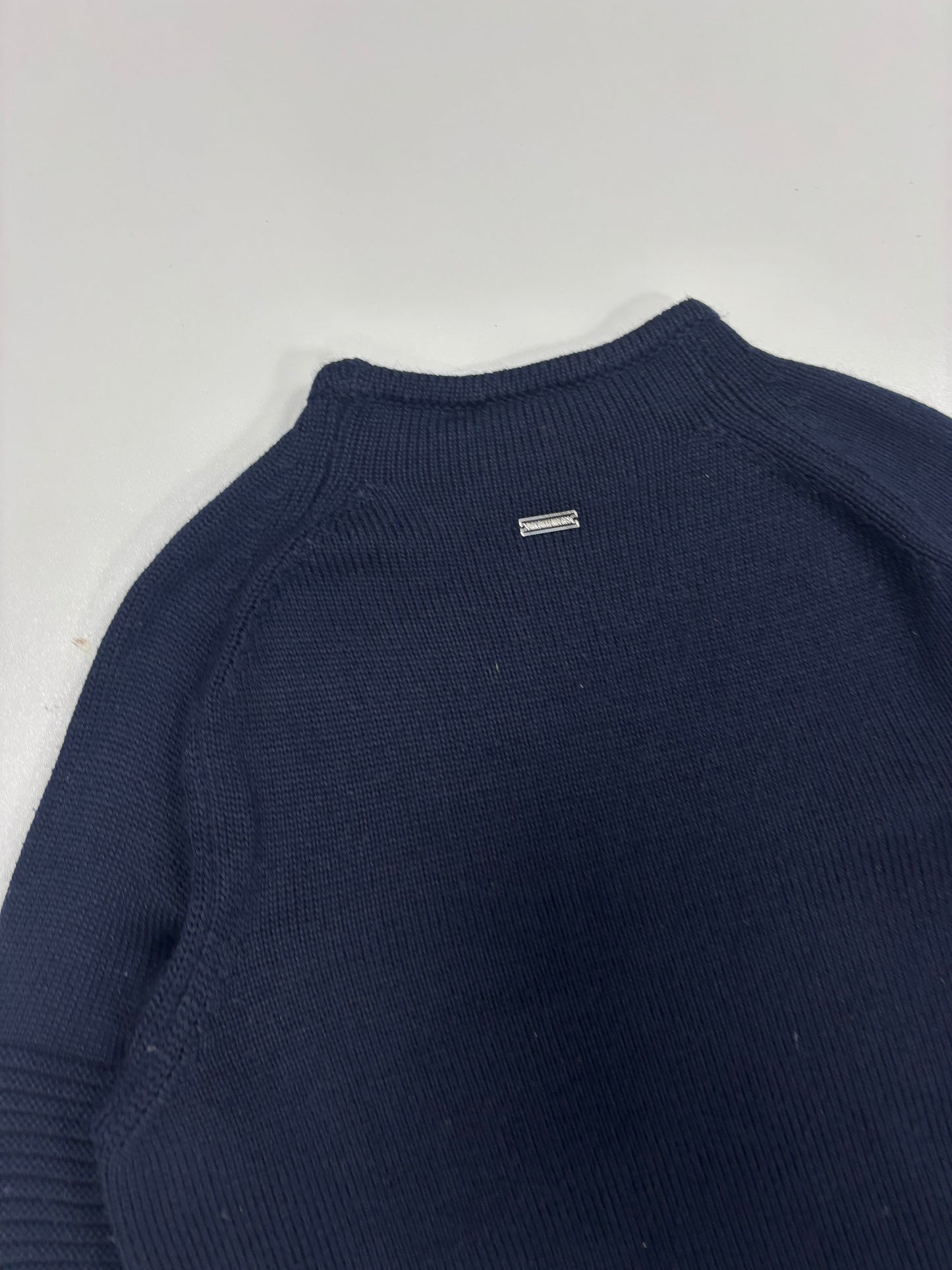Dirk Bikkembergs Navy Woven Sweater (L)