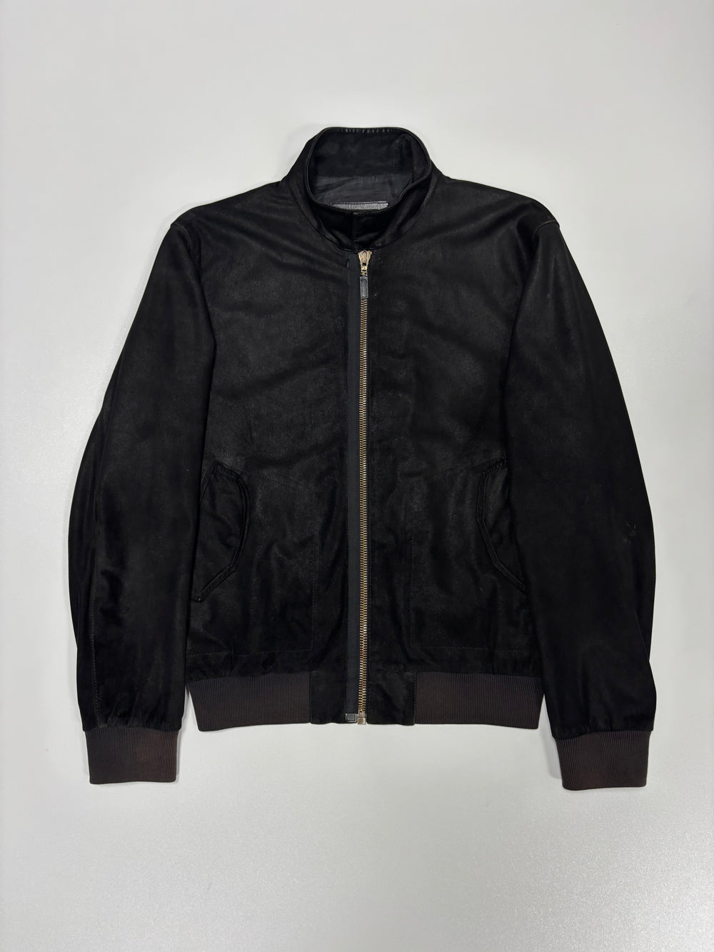 SS10 McQ by Alexander McQueen Suede Leather Blouson Jacket (M)