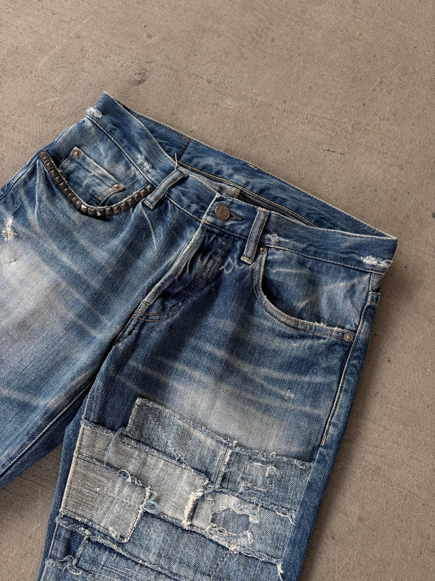 Hysteric Glamour Studded Multipatch Denim (30)