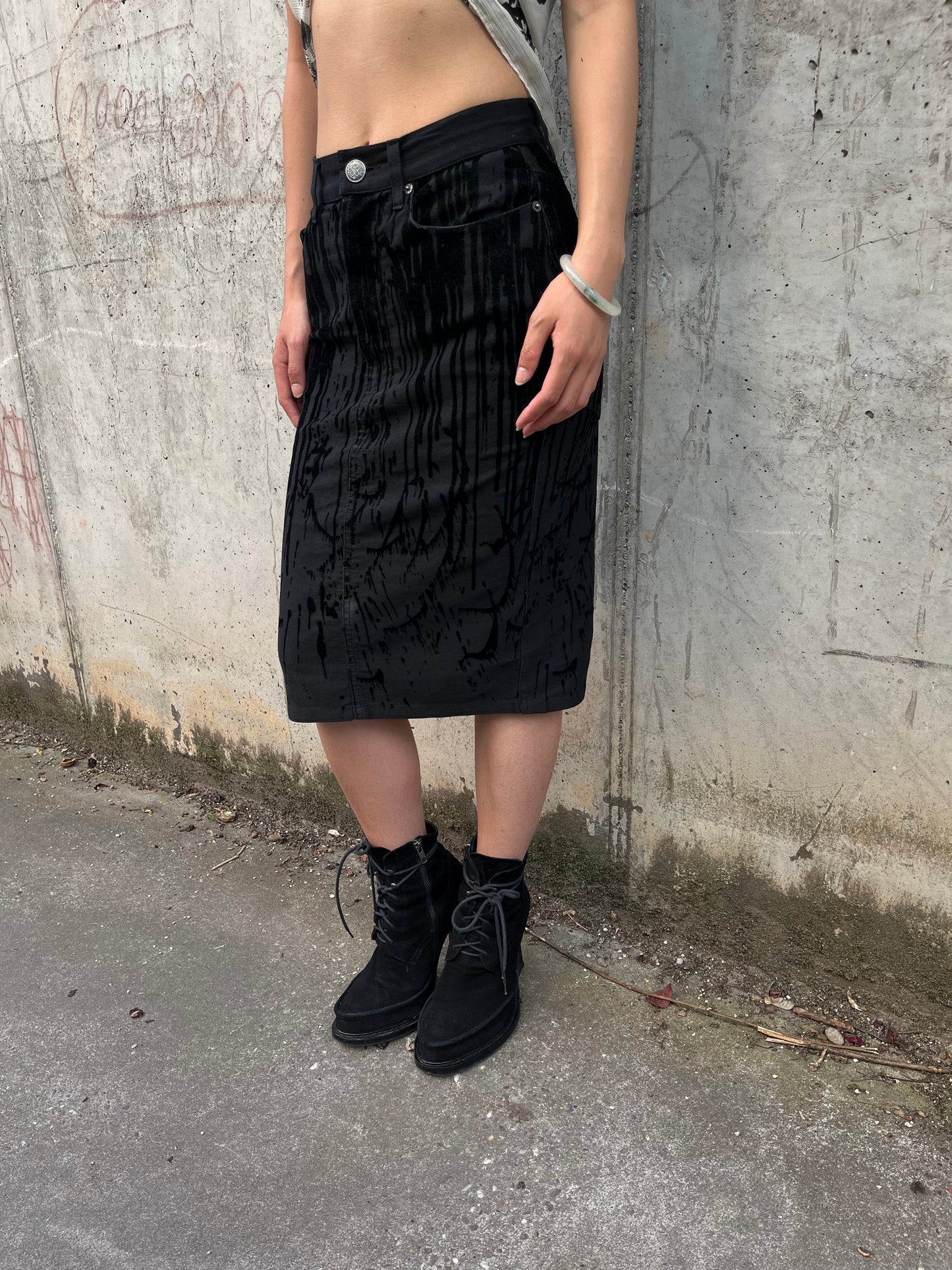 AW/98 Jean Paul Gaultier „Vampyre“ Blood Drip Skirt (XS)