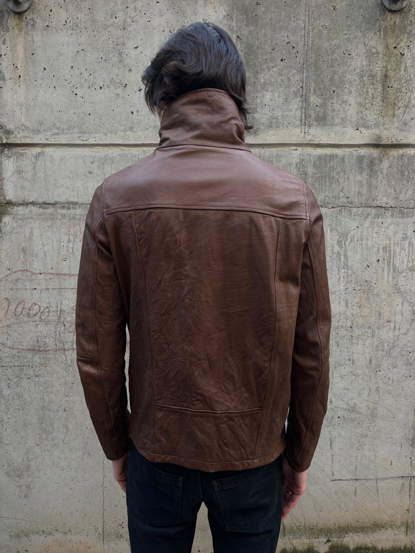 Ripvanwinkle Japanese Avantgarde Leather Jacket (XL)