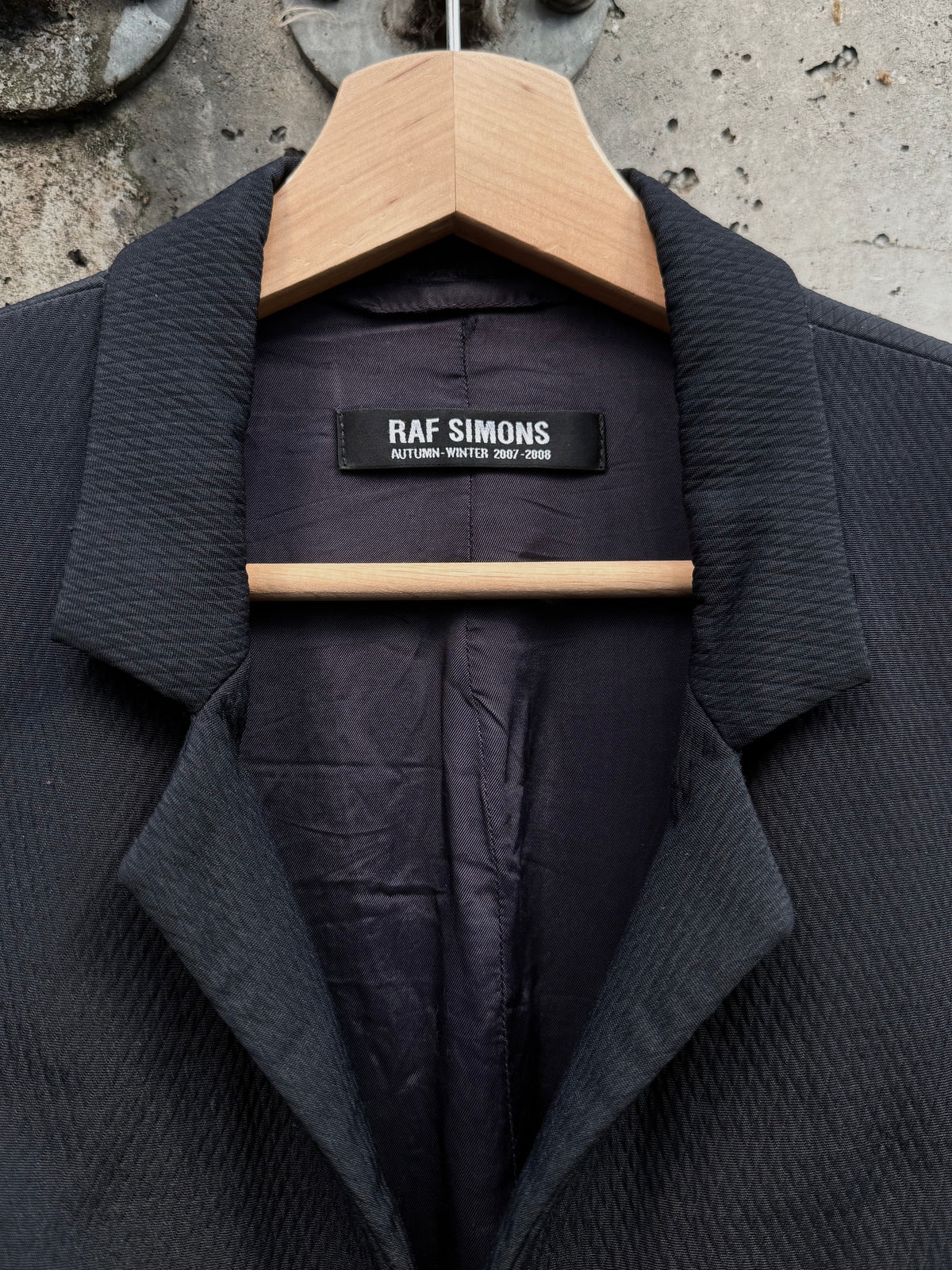 AW/07 Raf Simons Textured Wool Blazer
