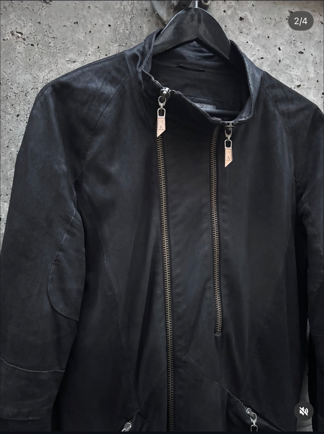 Preach Artisanal Multi Zip Leather Jacket (L)