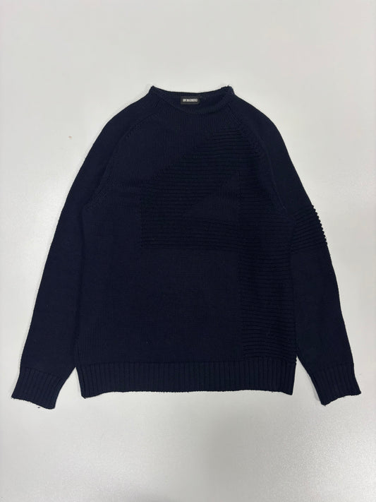 Dirk Bikkembergs Navy Woven Sweater (L)