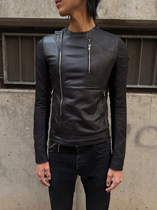 SS/14 Rick Owens "Vicious" Leather Biker Jacket (Size 48)