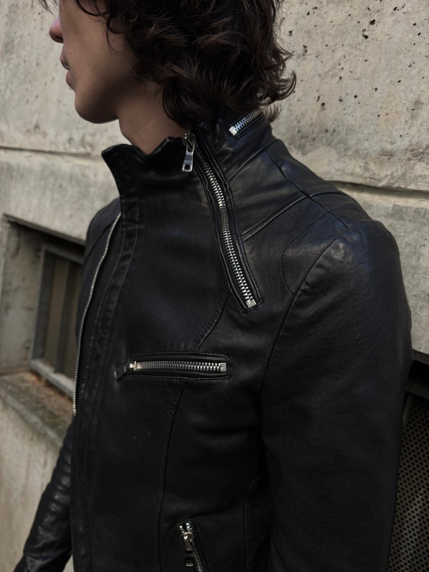FW/09 Balmain by Christopher Decarnin Multizip Rider Jacket (M)