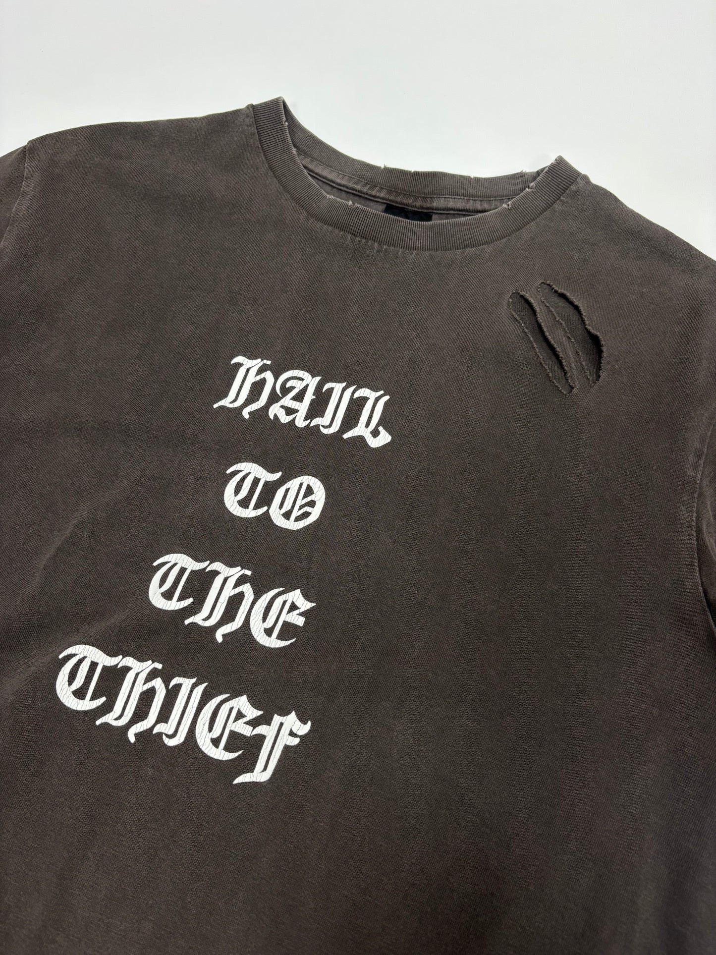 AW04 Number (N)ine “Hail to the Thief“ Distressed Shirts(4)