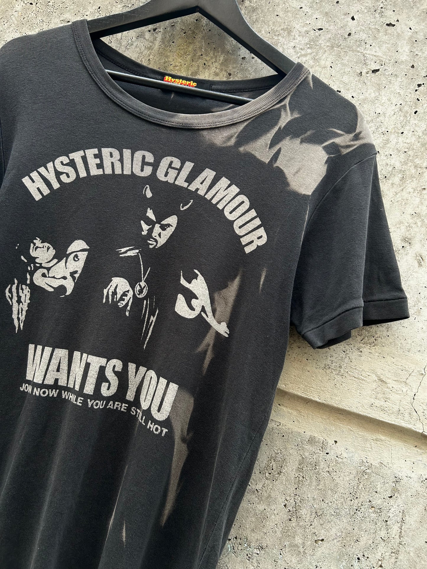 Hysteric Glamour Tight Fit Ringer Devil Shirt (L)