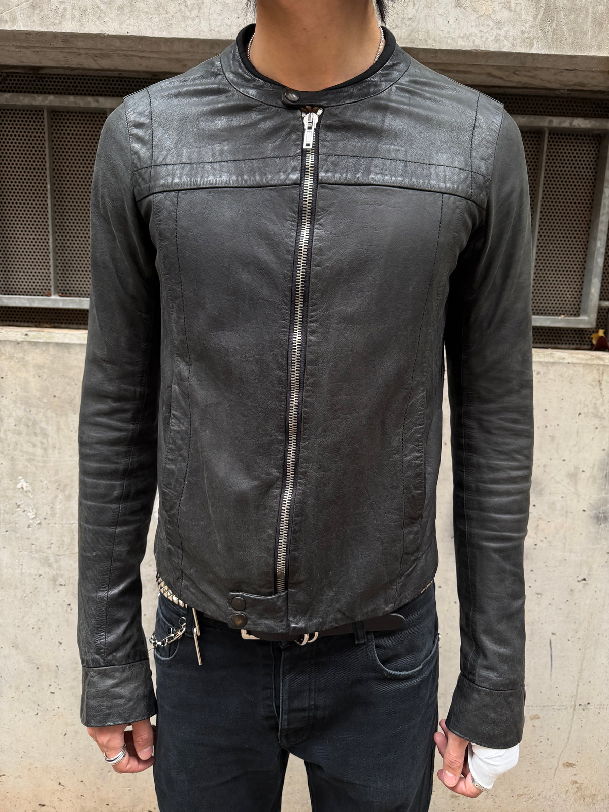 2000 Rick Owens Rider Leather Jacket (50)