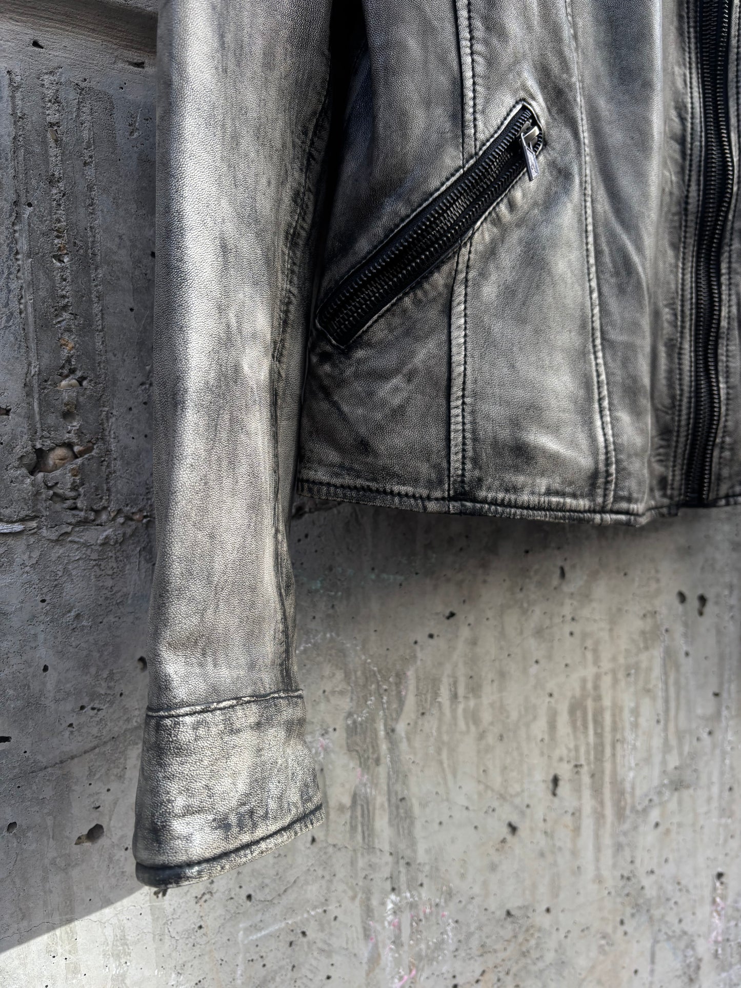 Preach Biker Leather Jacket (S)