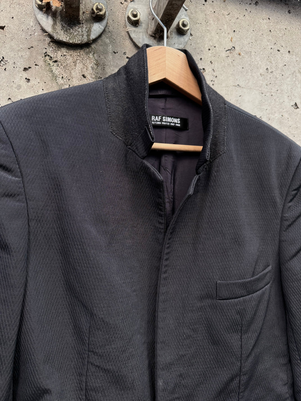 AW/07 Raf Simons Textured Wool Blazer