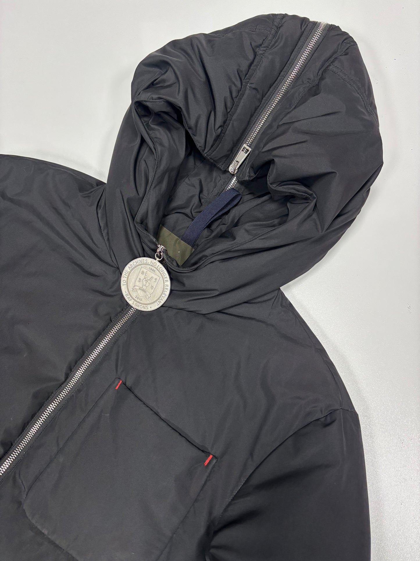 AW15 Raf Simons Hooded Puffer Jacket (L)