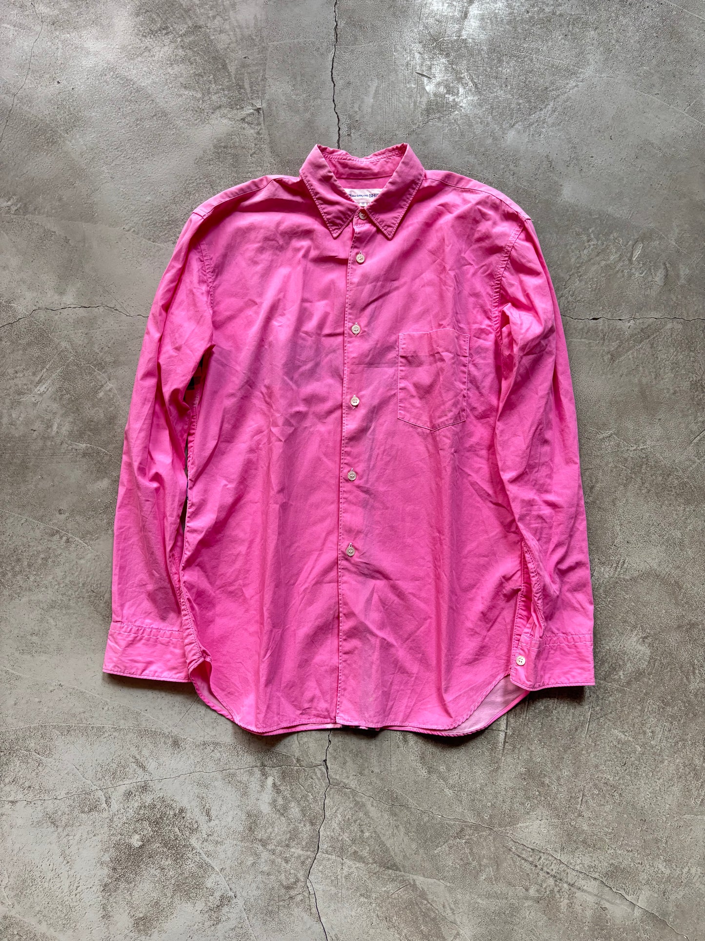 SS/2010 Comme des Garçons Shirt Pink Union Jack Shirt (M)