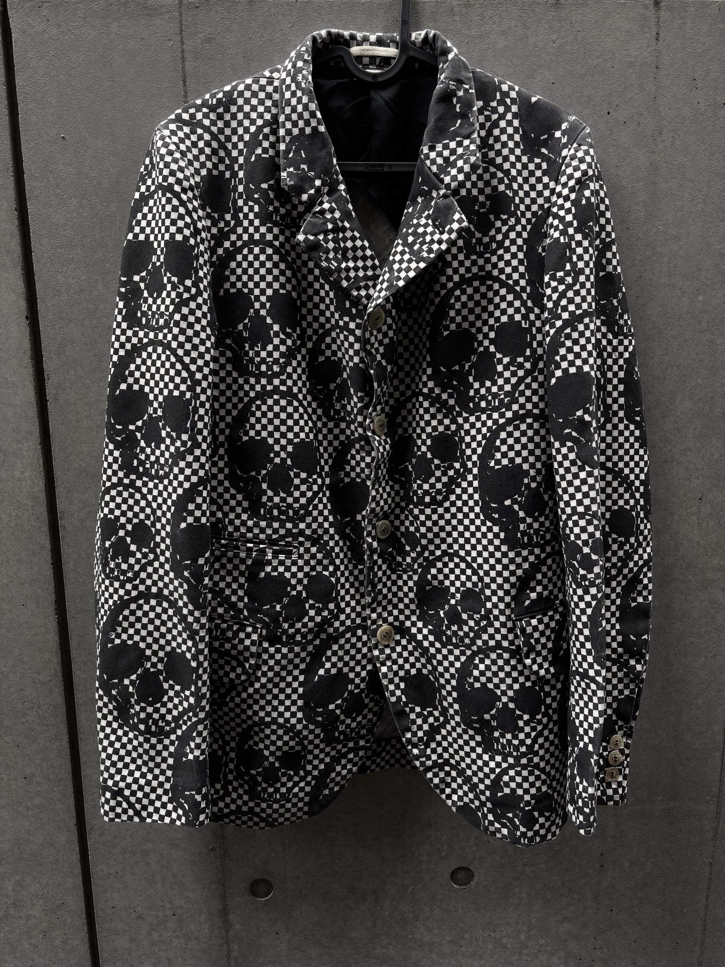 SS/11 Comme des Garçons Homme Plus Skull of Life Check Blazer (S)