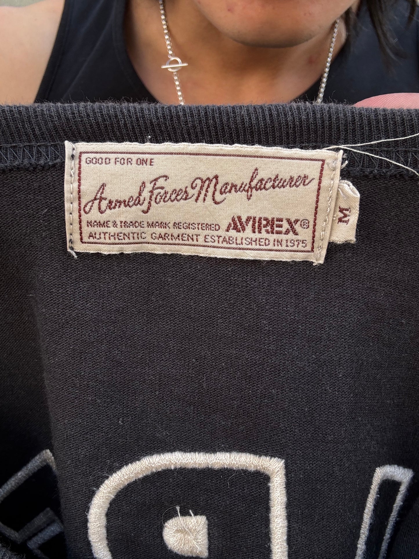 Avirex USA Spellout Logo Tee (M)