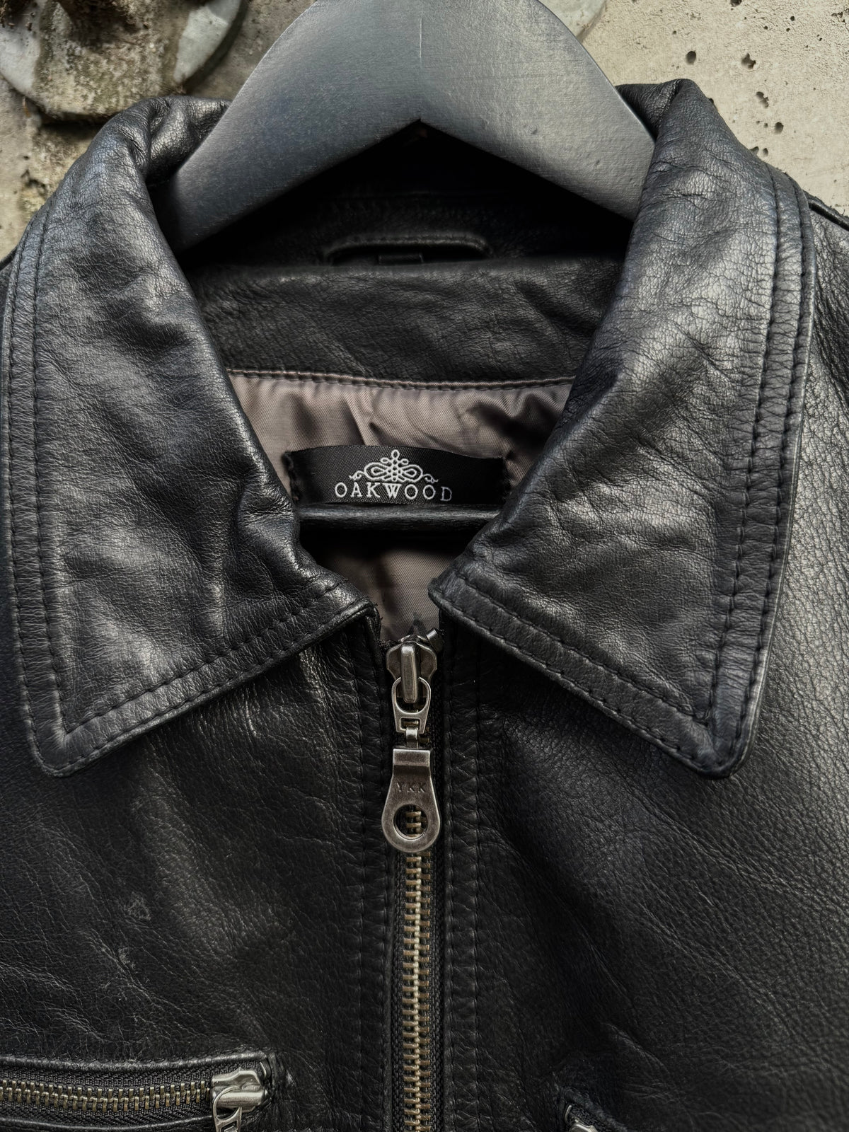 Leather Biker Jacket Oakwood