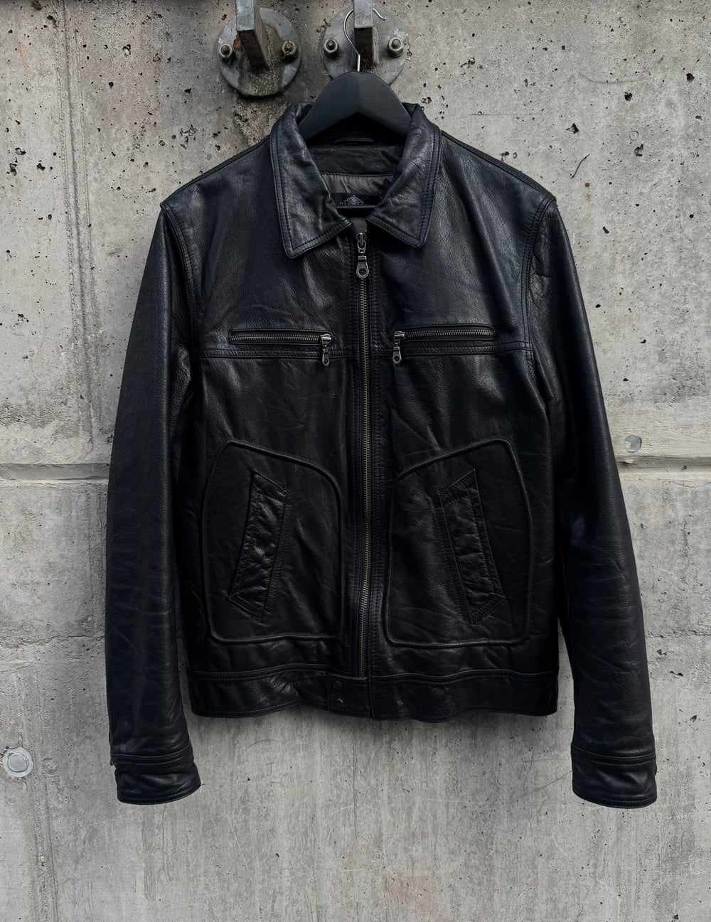 Leather Biker Jacket Oakwood