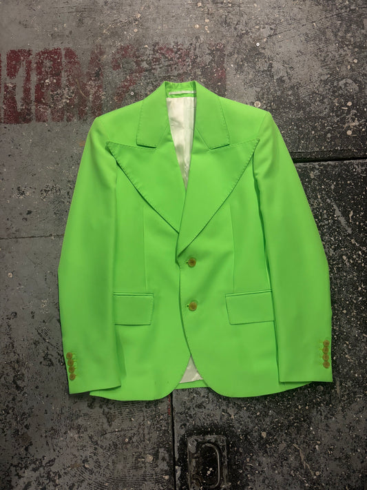 FW 22 Walter van Beirendonck Neon Green Blazer (48)