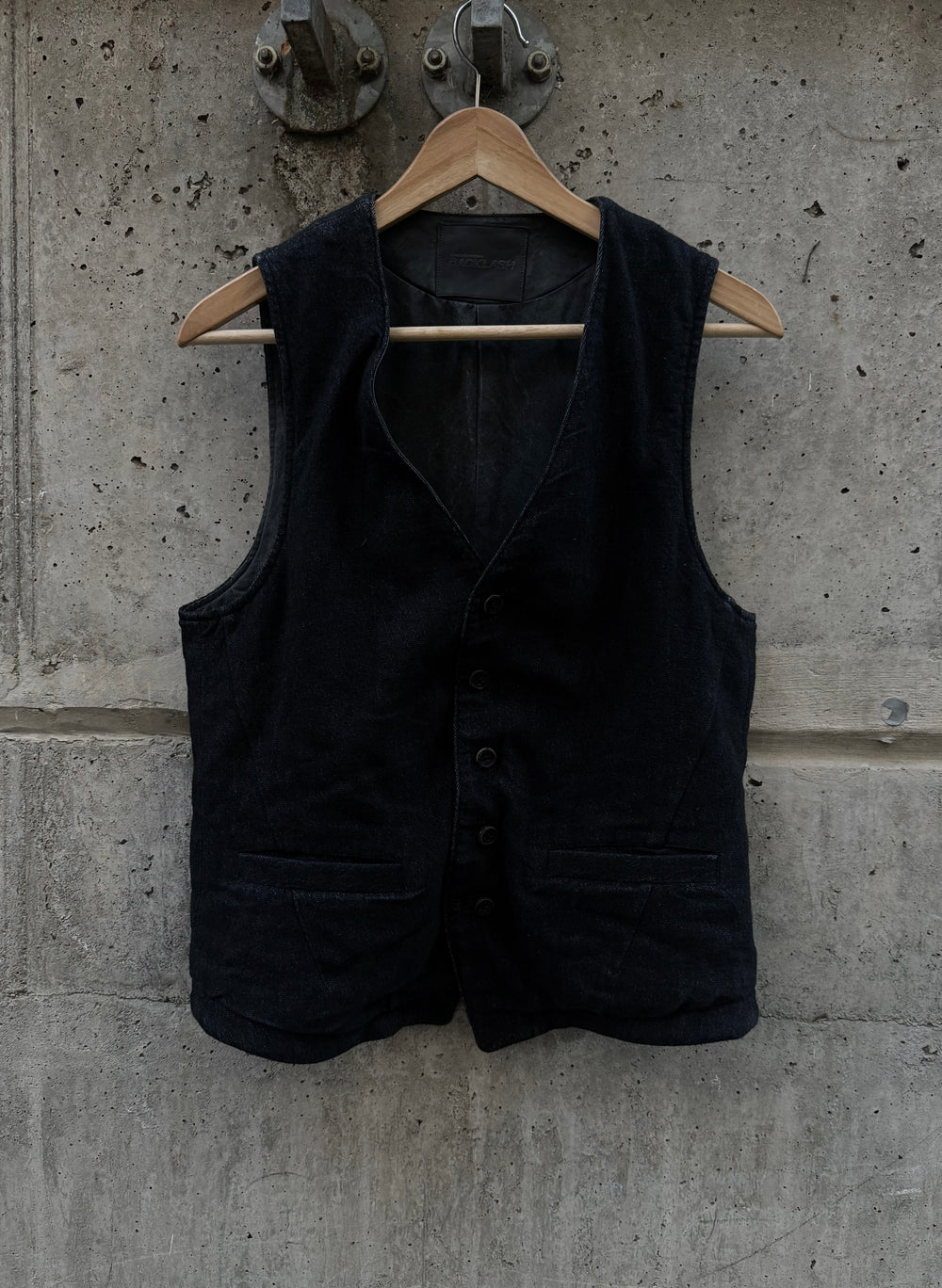 Isamu Katayama Backlash Artisan Textured Button Vest