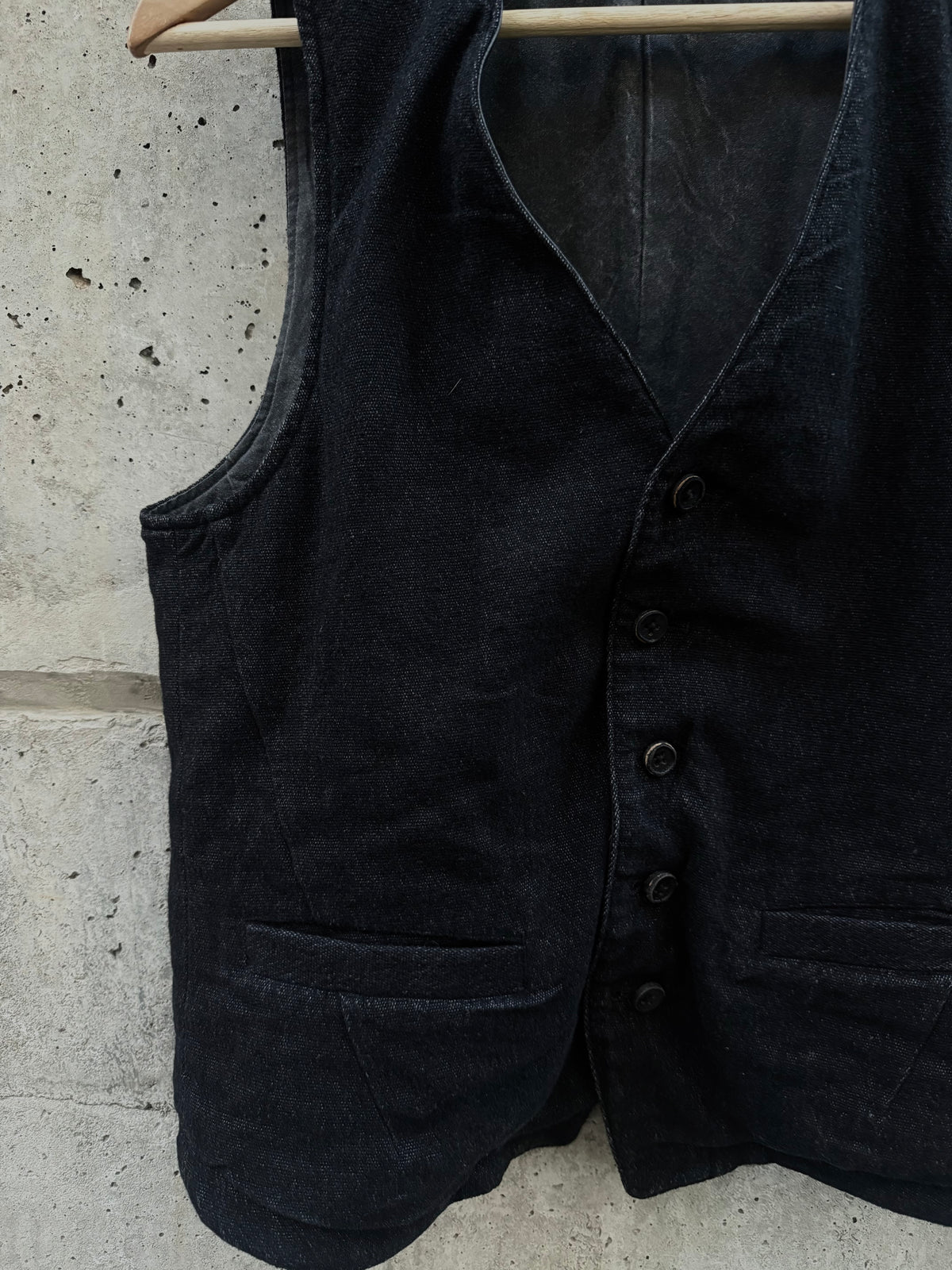 Isamu Katayama Backlash Artisan Textured Button Vest