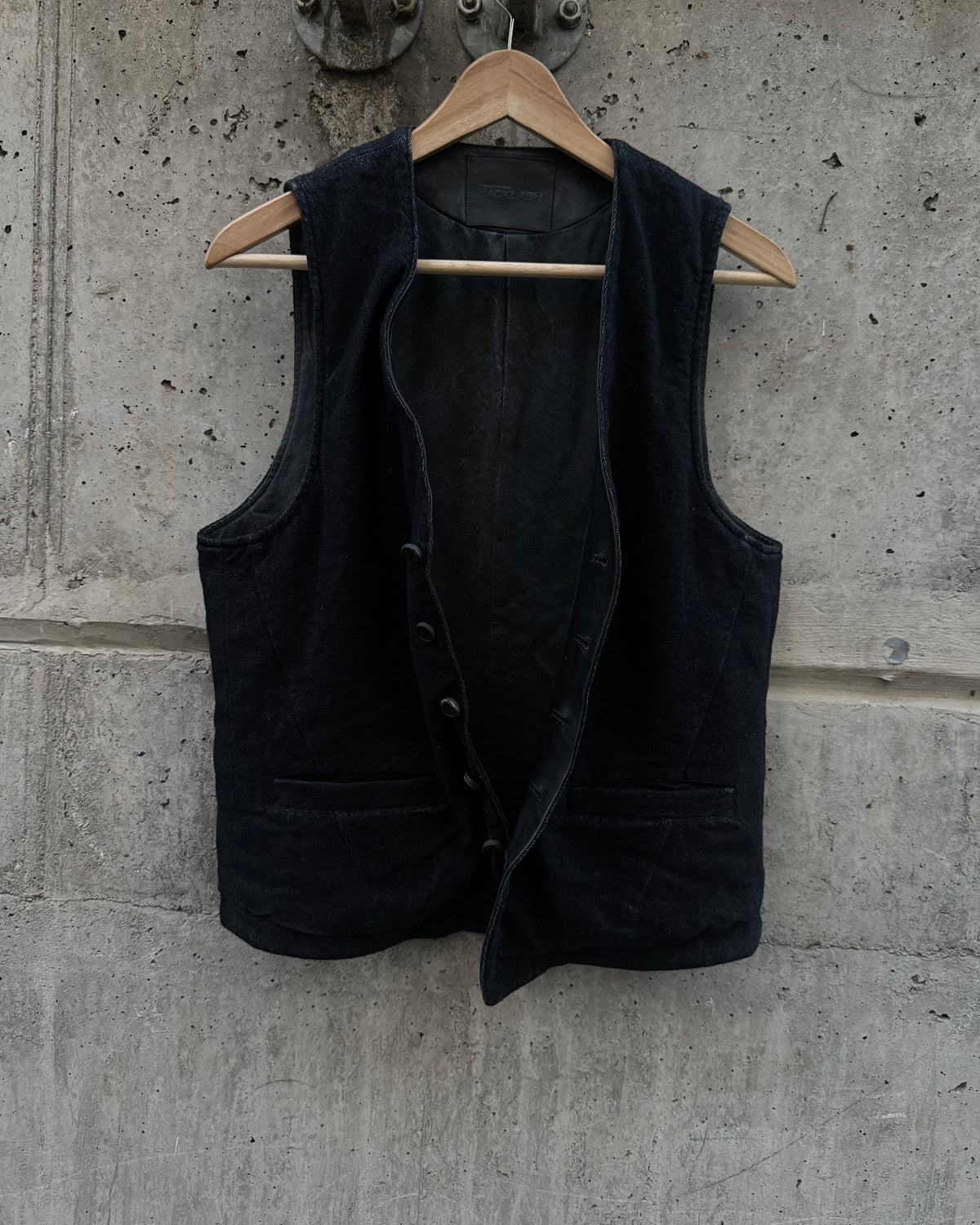 Isamu Katayama Backlash Artisan Textured Button Vest