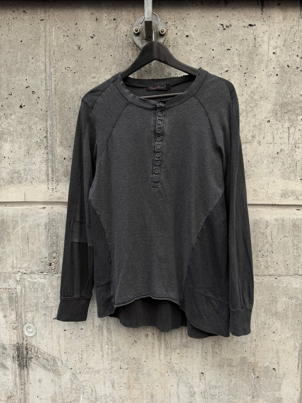 AW/05 Undercover Arts & Crafts Multi-Button Henley Long Sleeve Top (2)