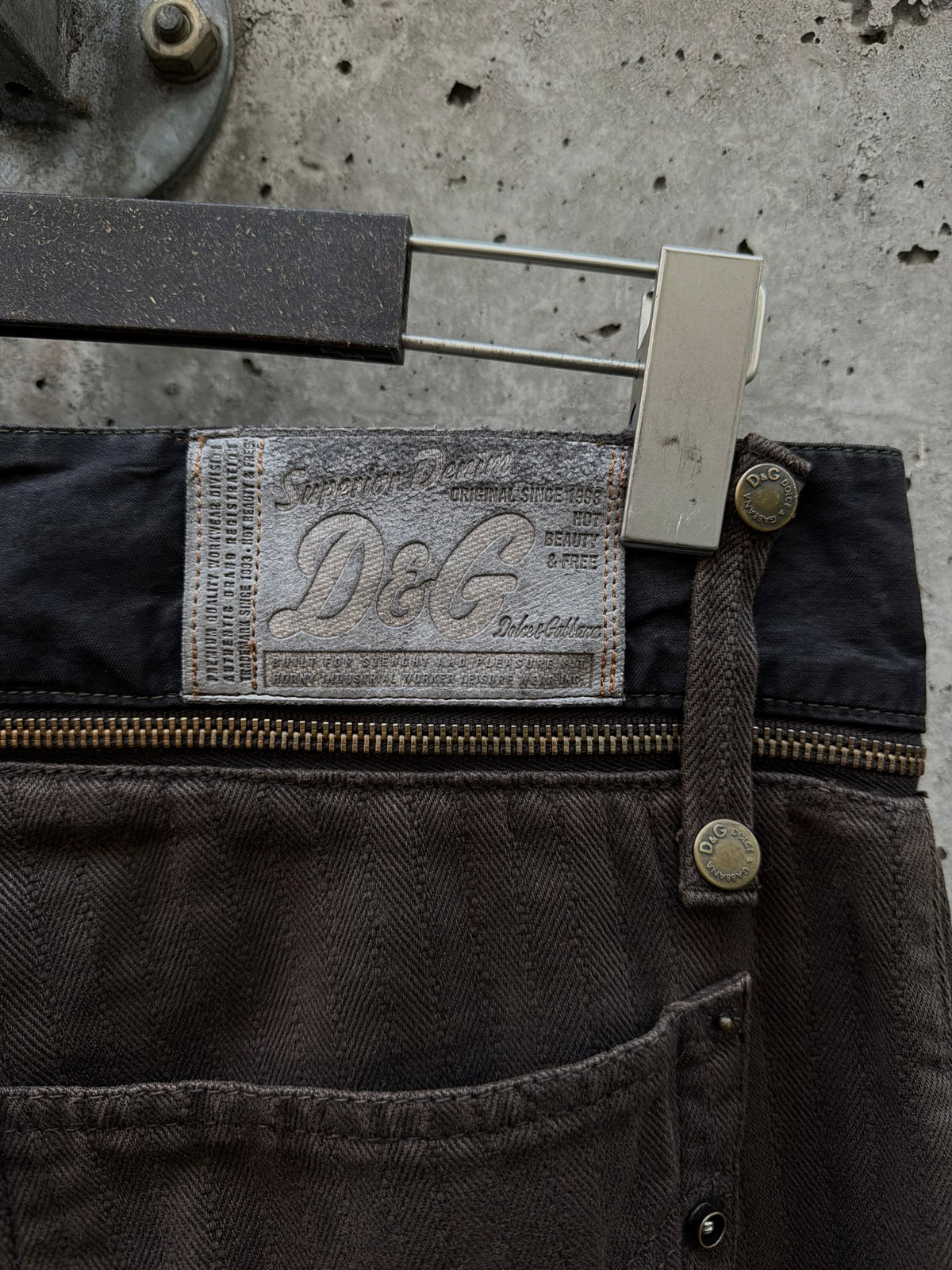 AW/03 Dolce & Gabbana Double Waistband Zip Pant