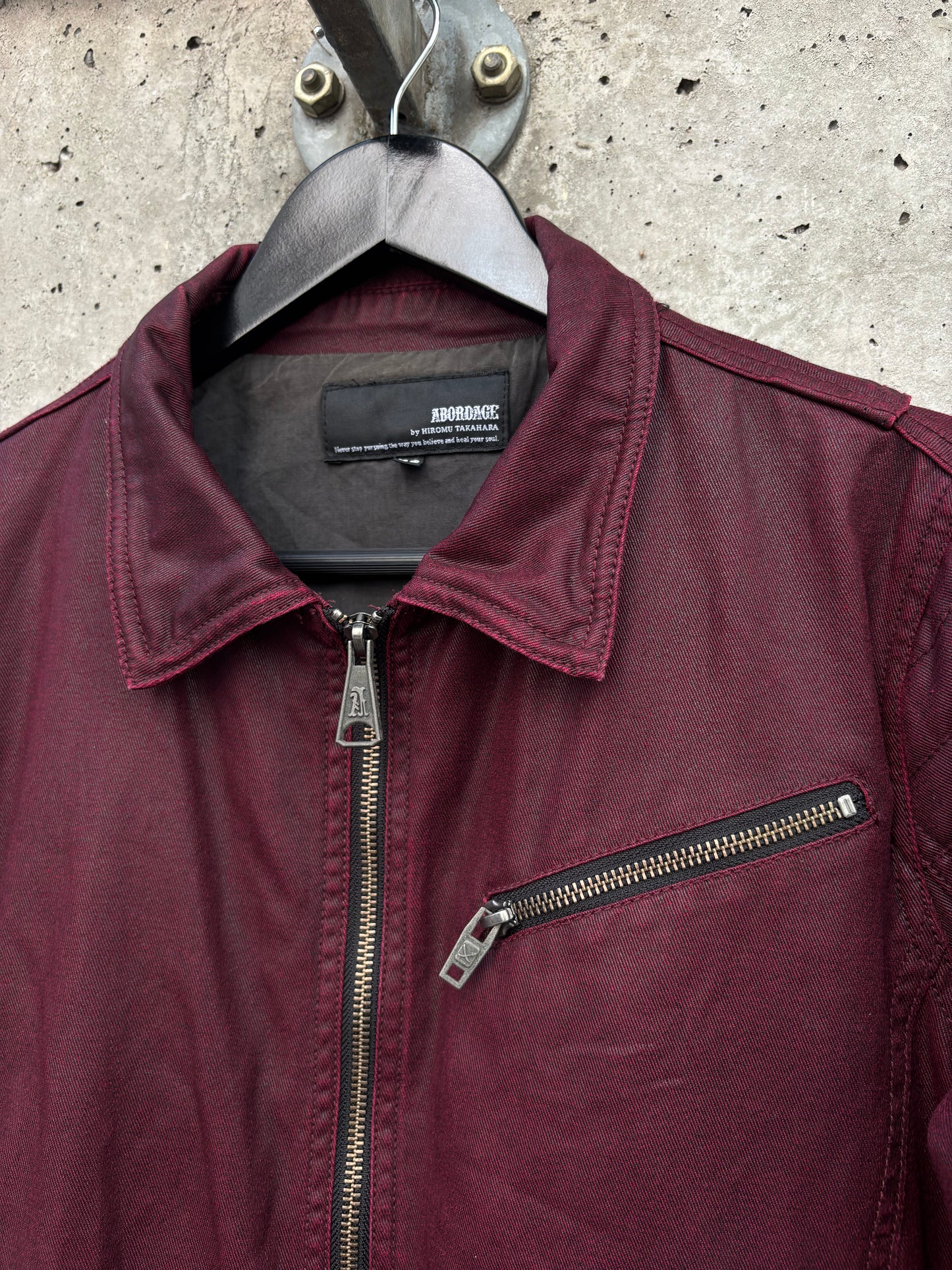 Abordage by Hiromu Takahara Skull Waxed Jacket (S)