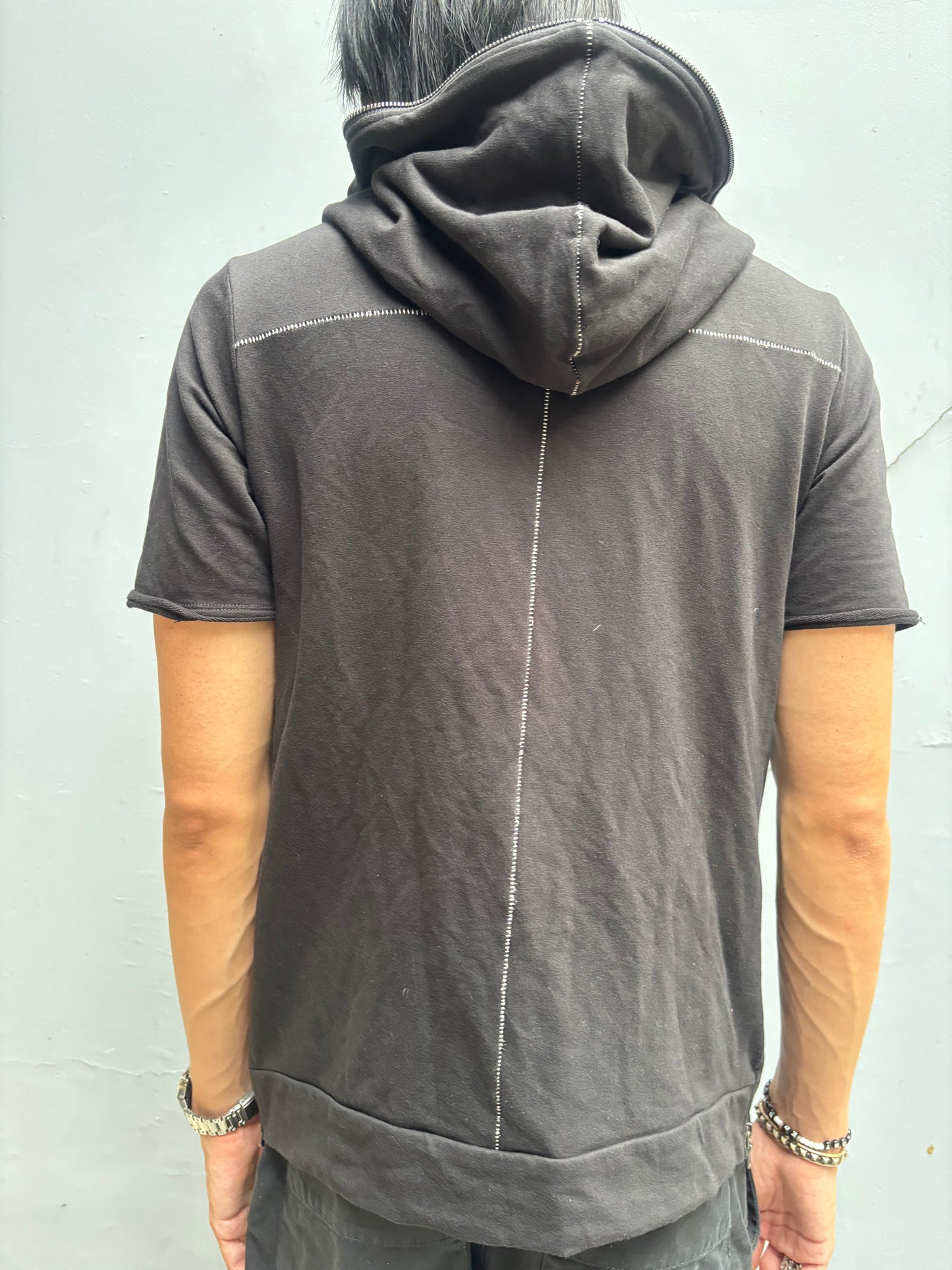 Semantic Design Scarstitch Sleeveless Hoodie (L)