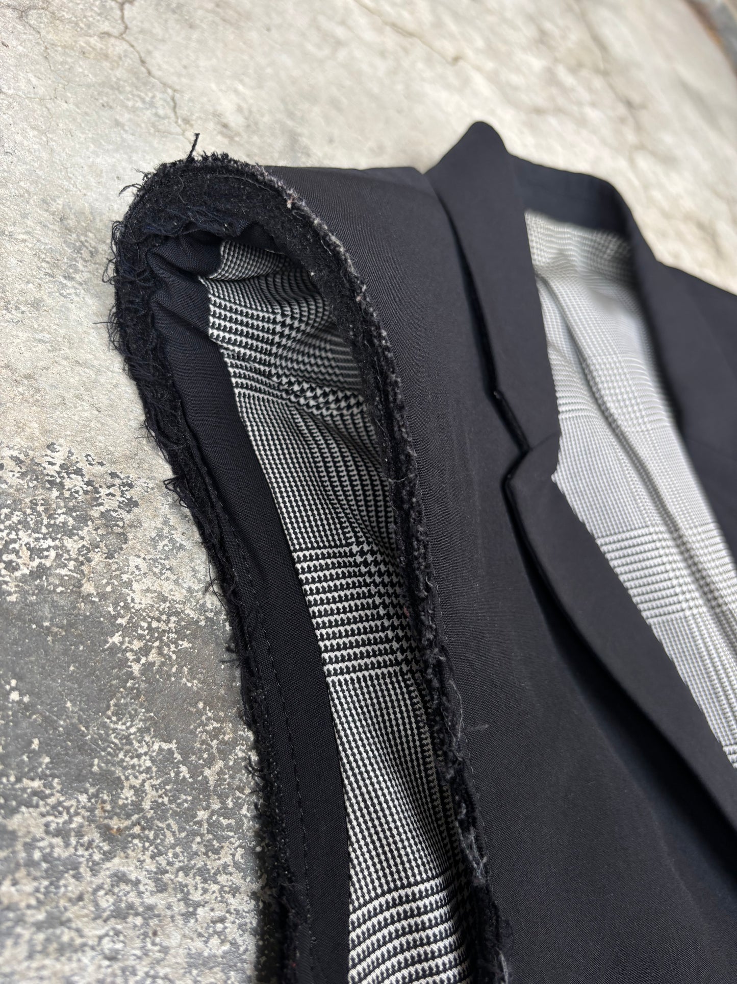 AW/05 Number (N)ine Distressed Padded Shoulder Vest (M)