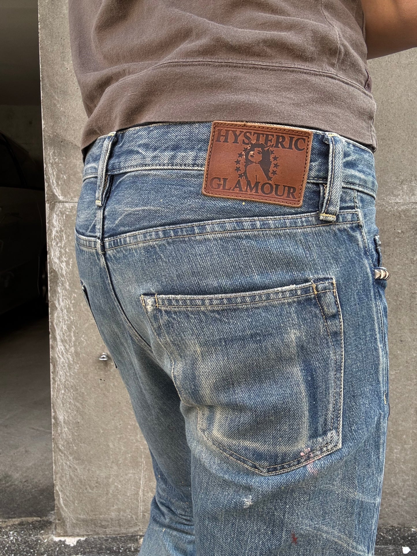Hysteric Glamour Distressed Stud Denim (30)