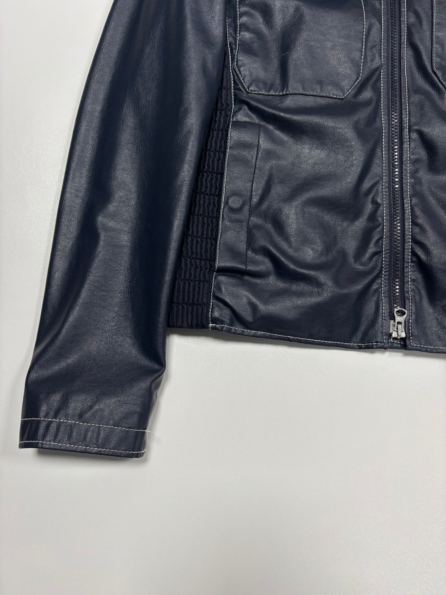 Armani Jeans Biker Leather Jacket (L)