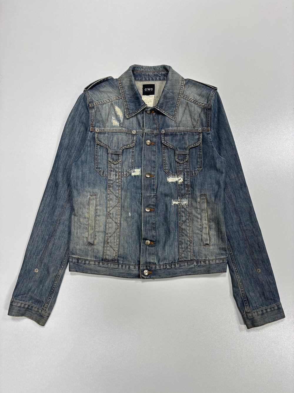 Costume National C'N'C Embroidered Denim Jacket (48)