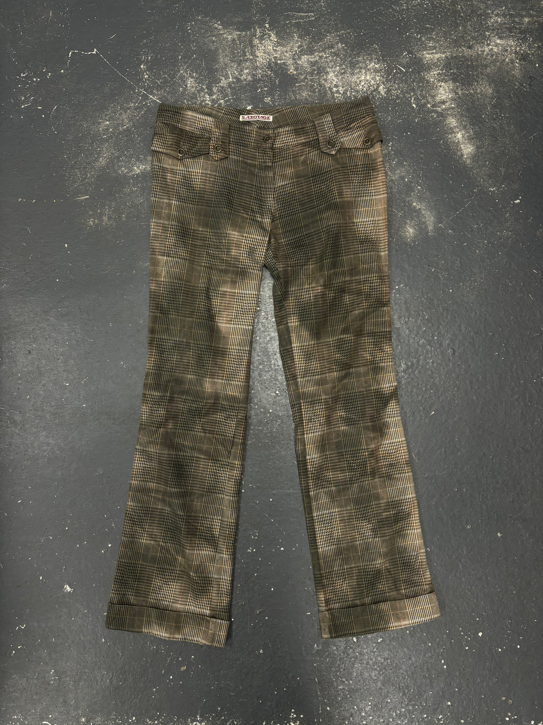 Sabotage Distressed Camo Trousers (34)