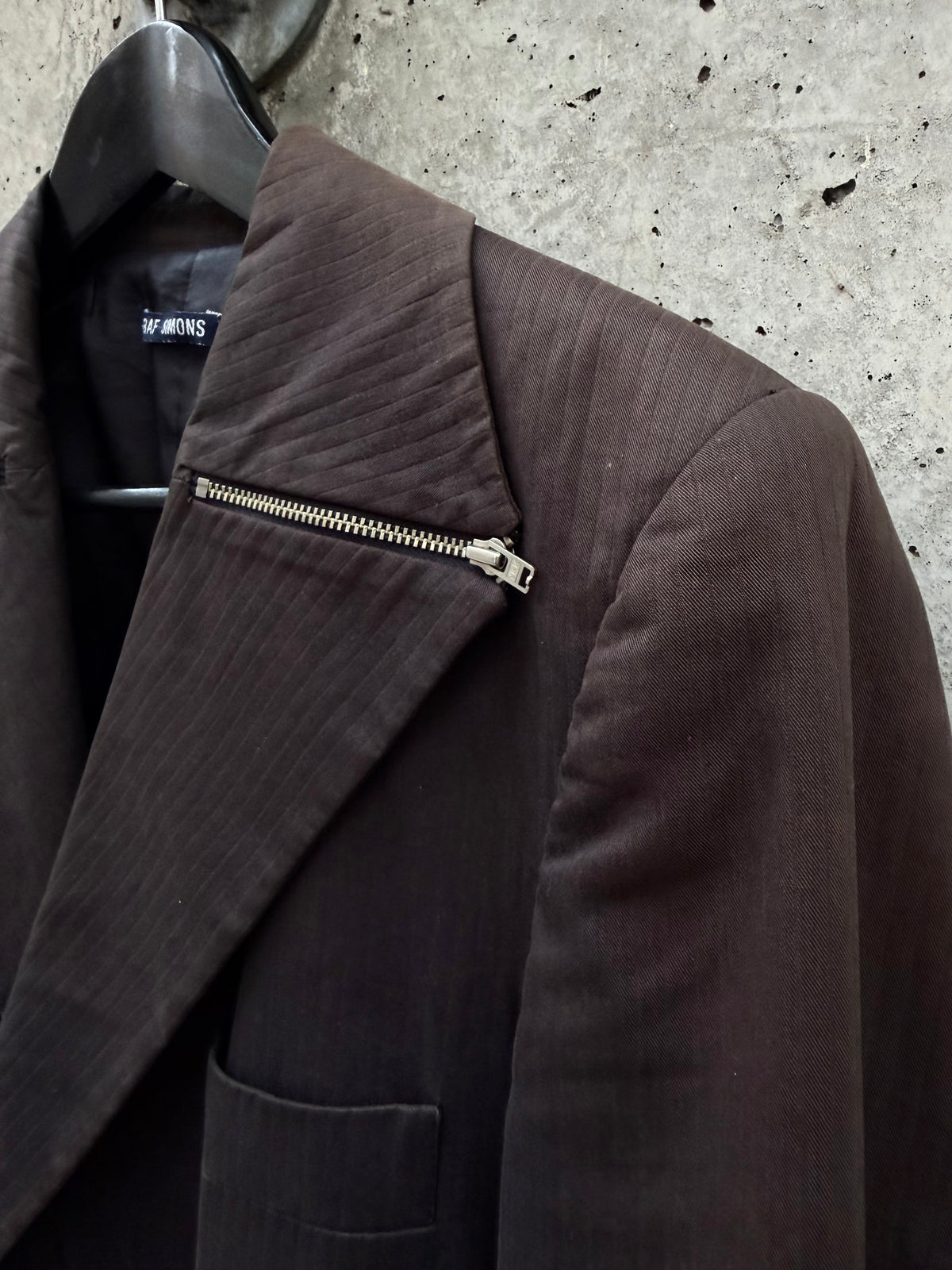 SS/98 Raf Simons „Black Palms“ Zip-Lapel Coat (48)