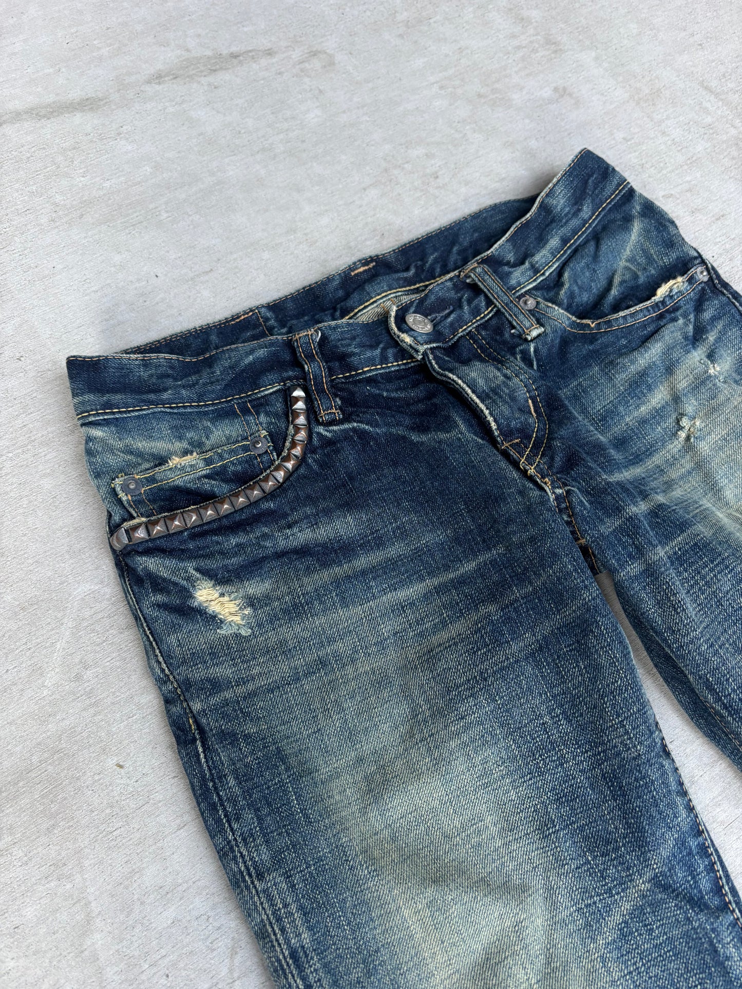 Hysteric Glamour Womens Studded Blue Denim (S)
