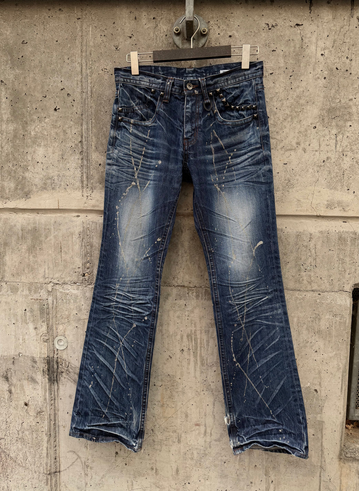 Semantic Design Studded Paint Splatter Denim (M)