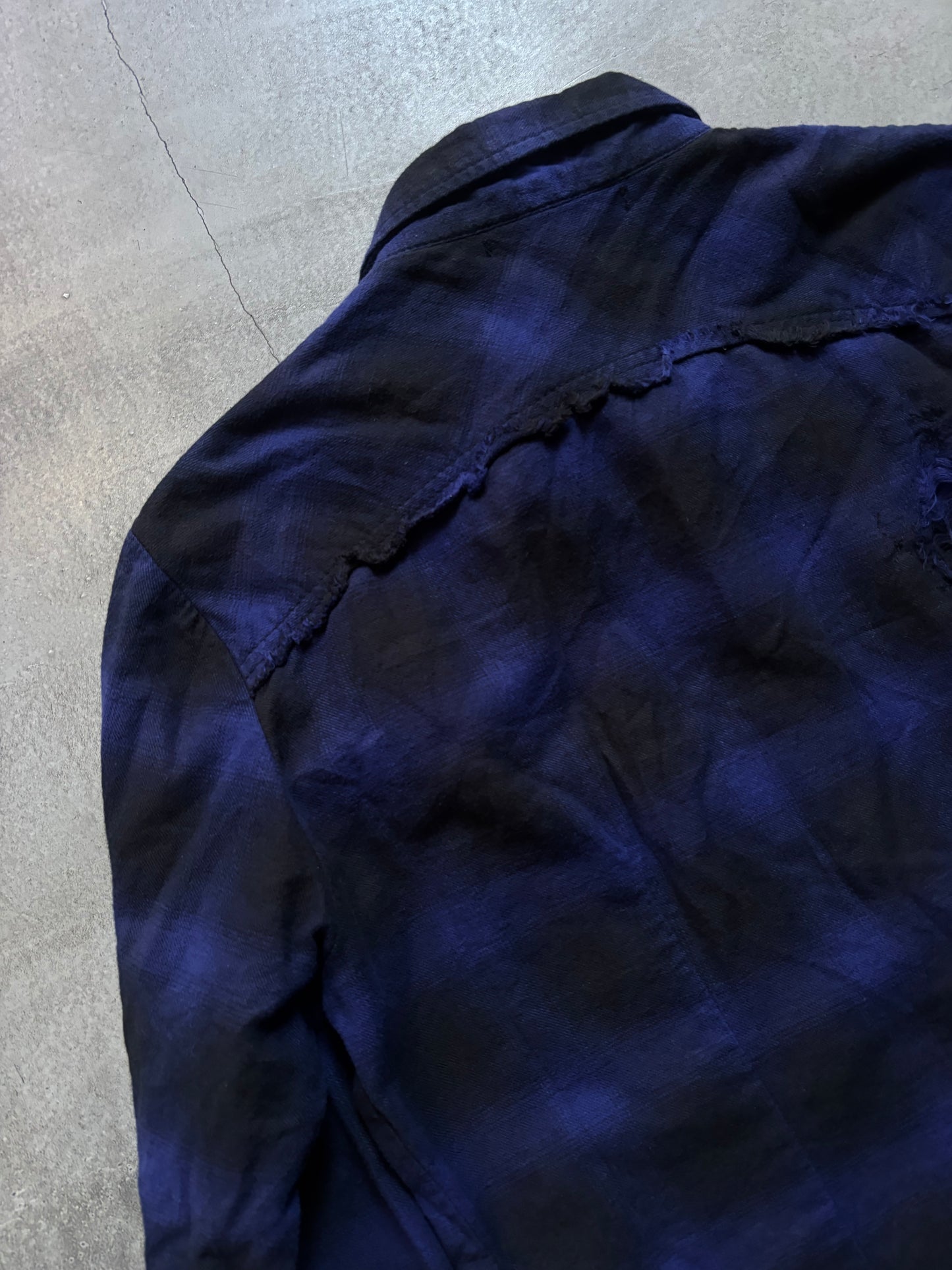 14th Addiction Distressed Checkered Shirt (S)