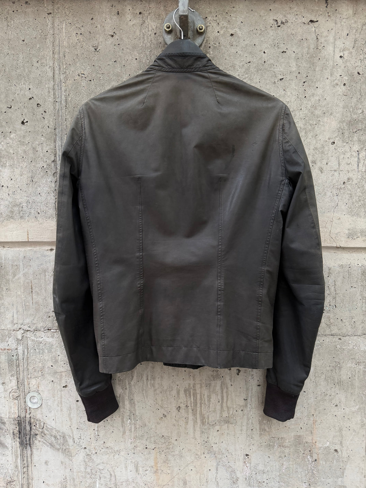 AW/2012 Rick Owens Distressed Leather Jacket (48)