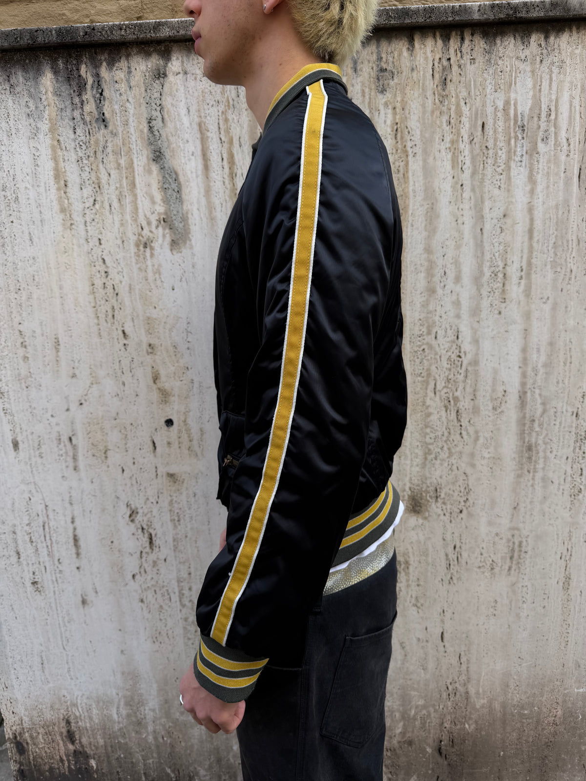AW/99 Jean Paul Gaultier Quilted Varsity Bomber (M)