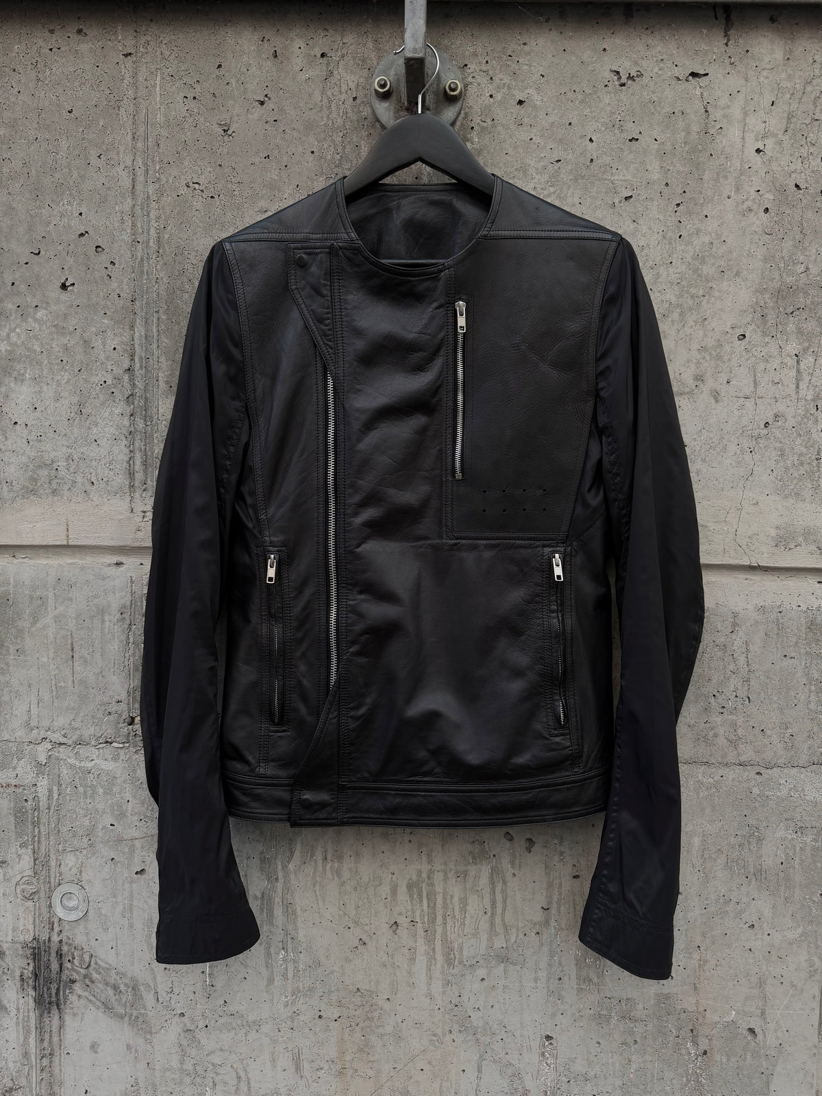 SS/14 Rick Owens "Vicious" Leather Biker Jacket (Size 48)