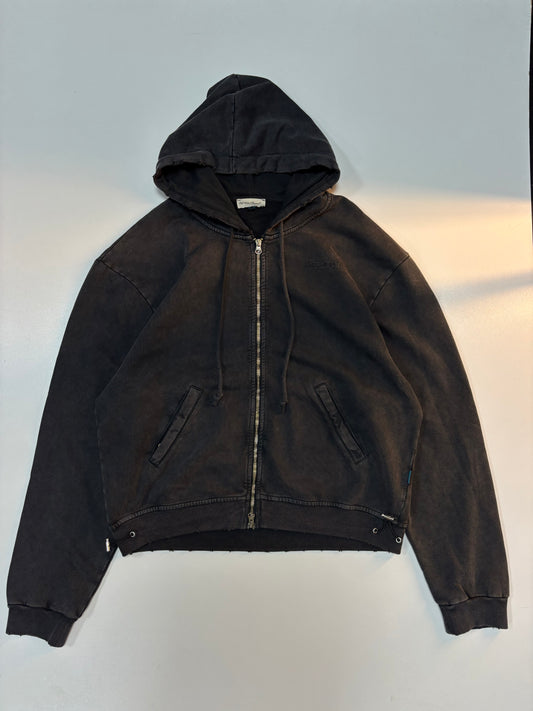 Vintendo x Fall Winter Projects Distressed Zip Hoodie