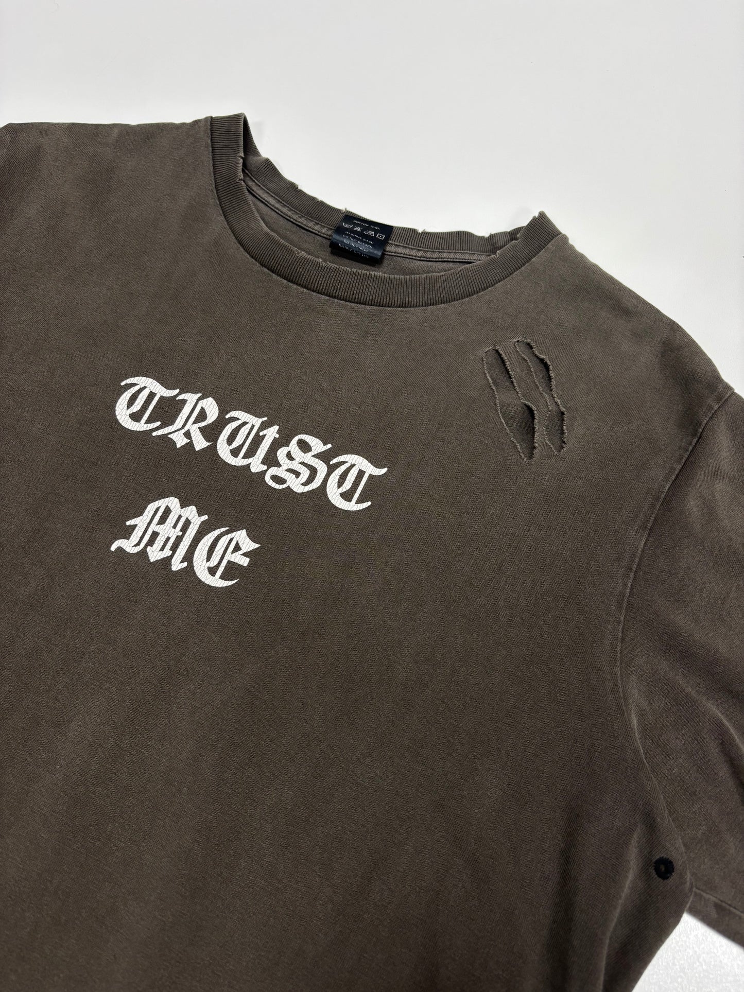 AW04 Number (N)ine “Trust Me“ Distressed Shirts(4)
