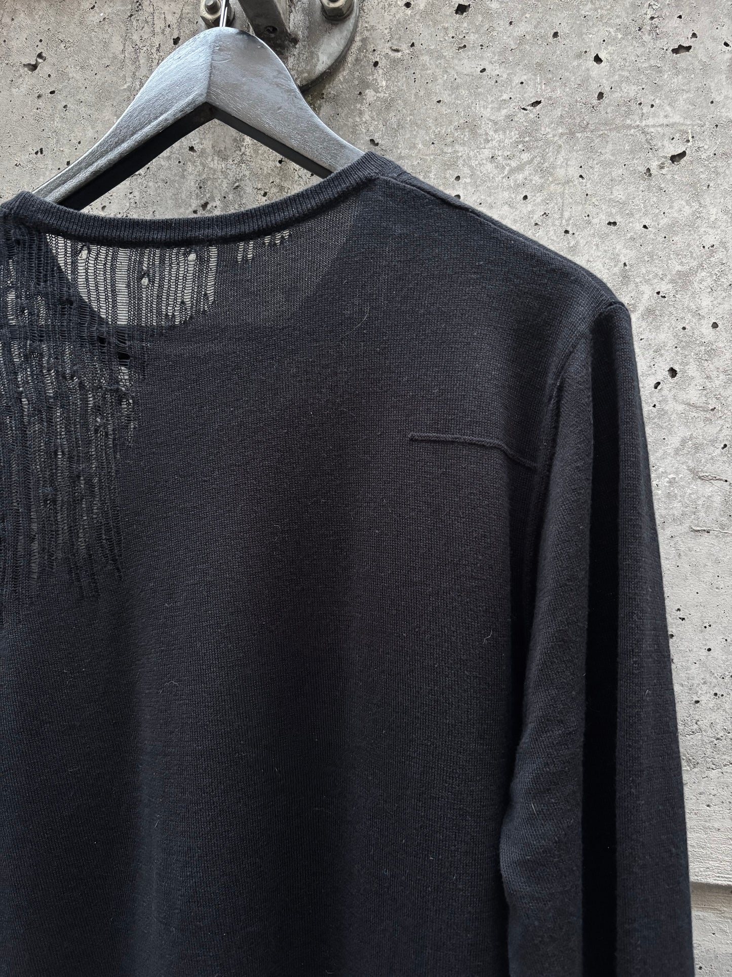 SS2006 Dior by Hedi Slimane Shredded Sweater (L)