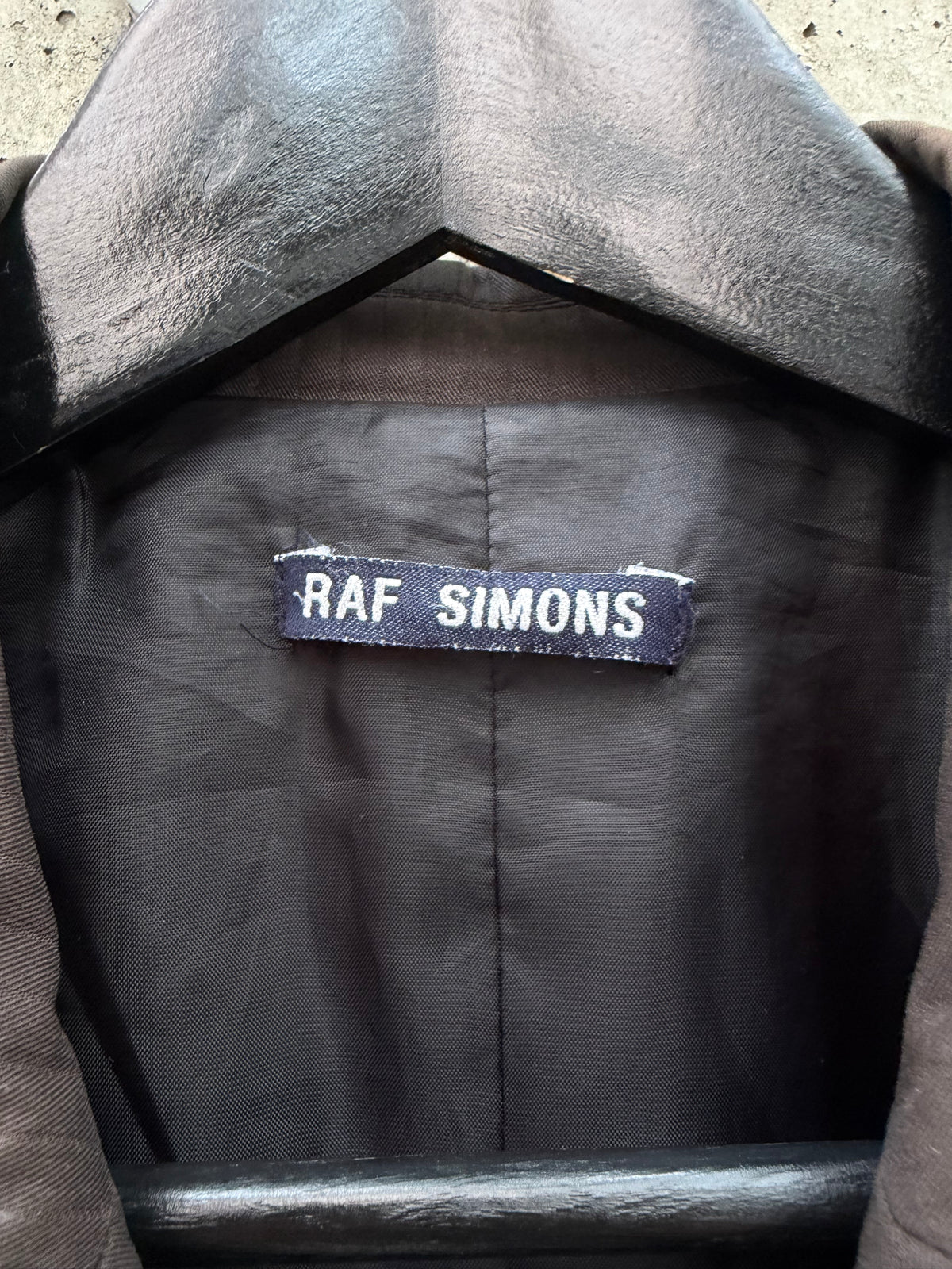SS/98 Raf Simons „Black Palms“ Zip-Lapel Coat (48)