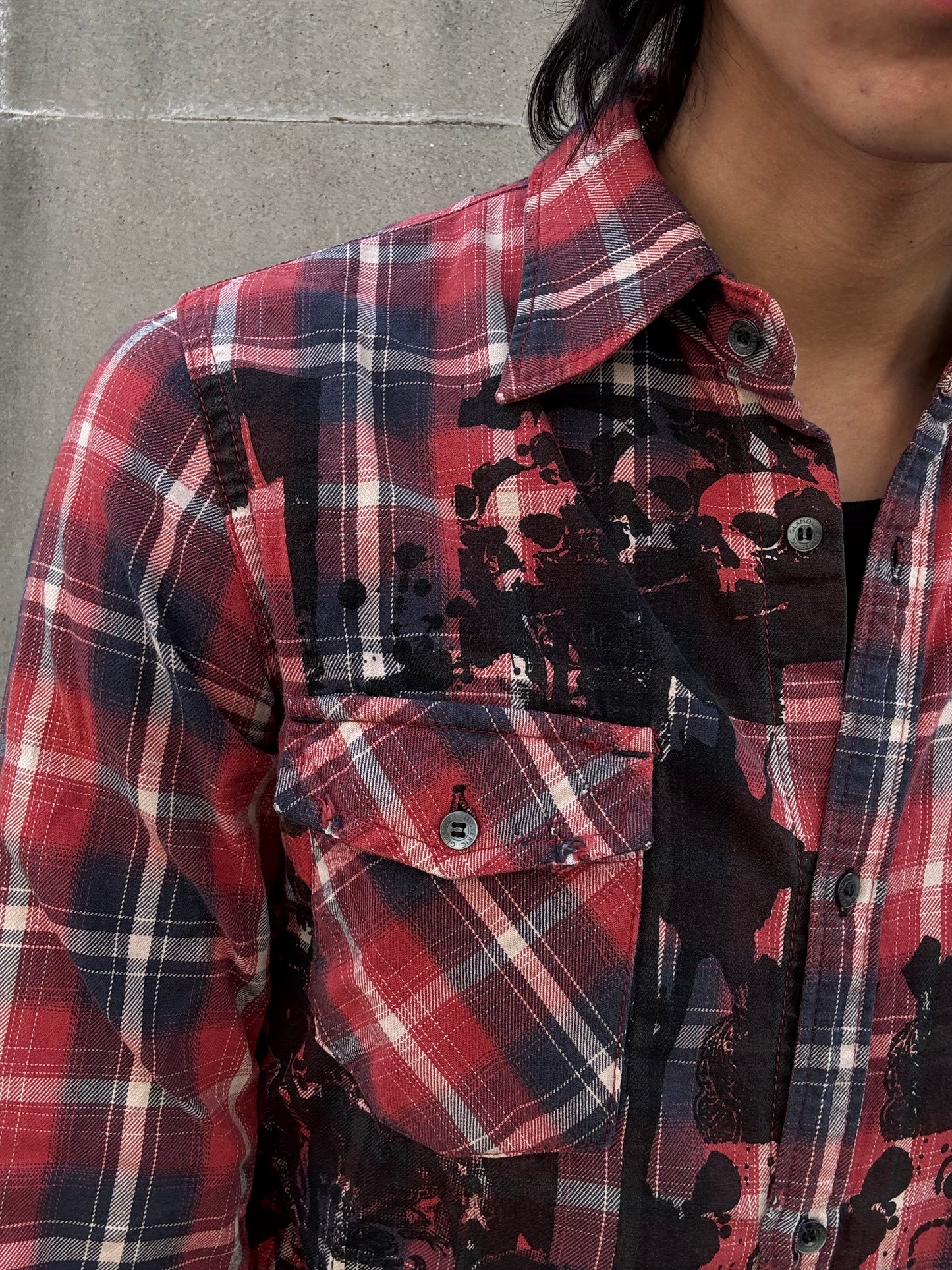 Hysteric Glamour Skull Woodchopper Shirt (M)