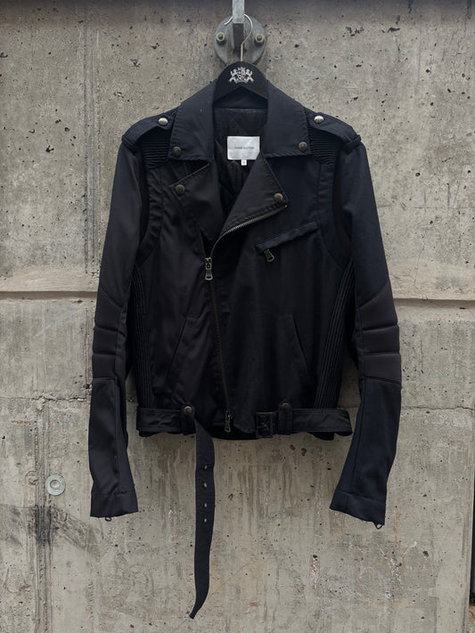 Balmain Perfecto Jetblack Nylon Jacket (48)