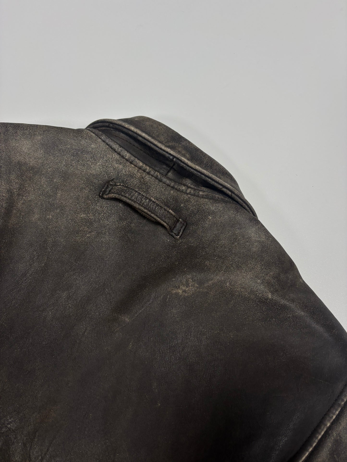 Hein Gericke Faded Brown Leather Jacket (XL)