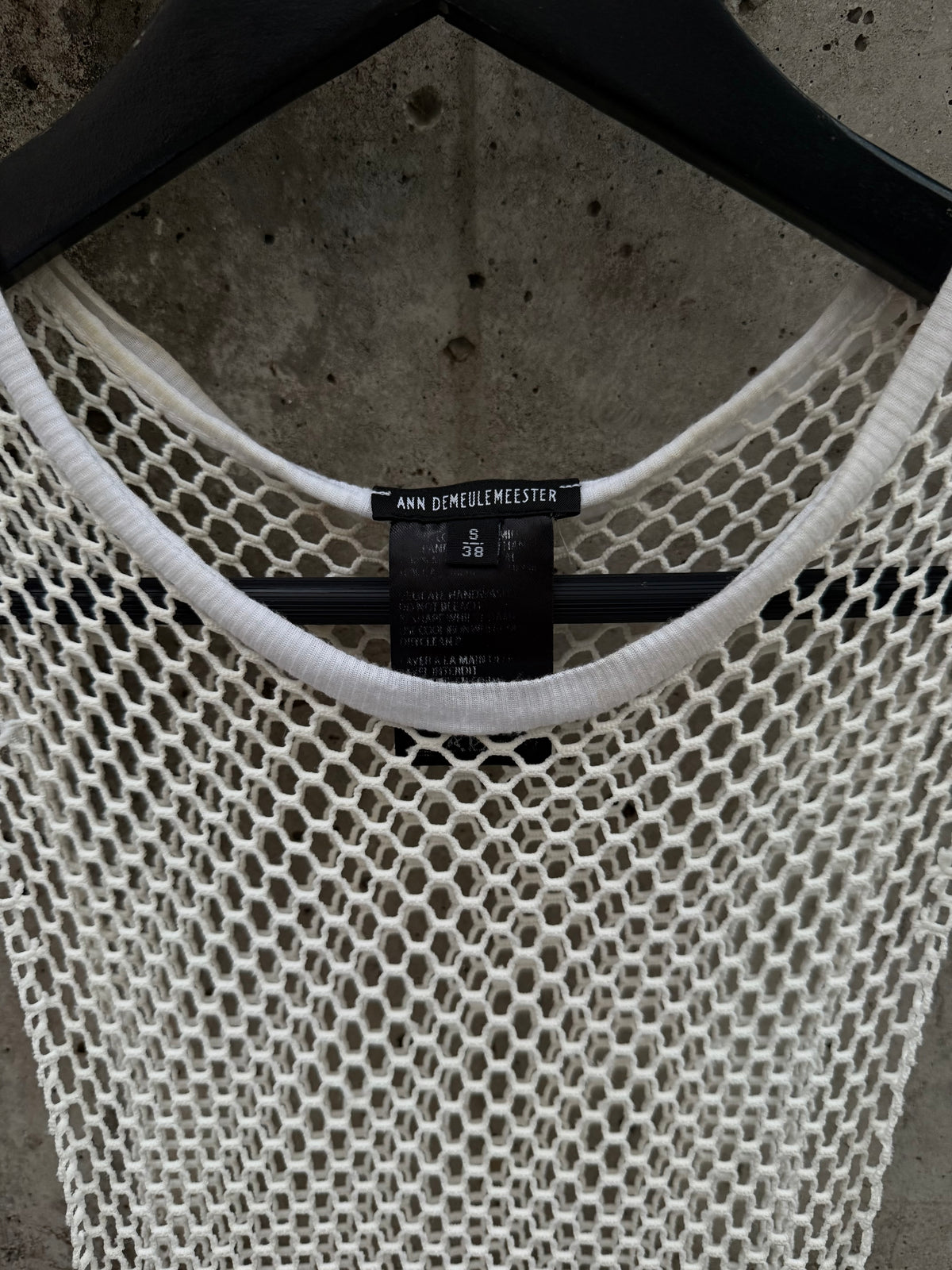 Ann Demeulemeester Mesh Knit Tank Top (S/38)
